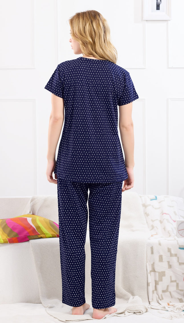Womens Cotton Printed Night Suit Set