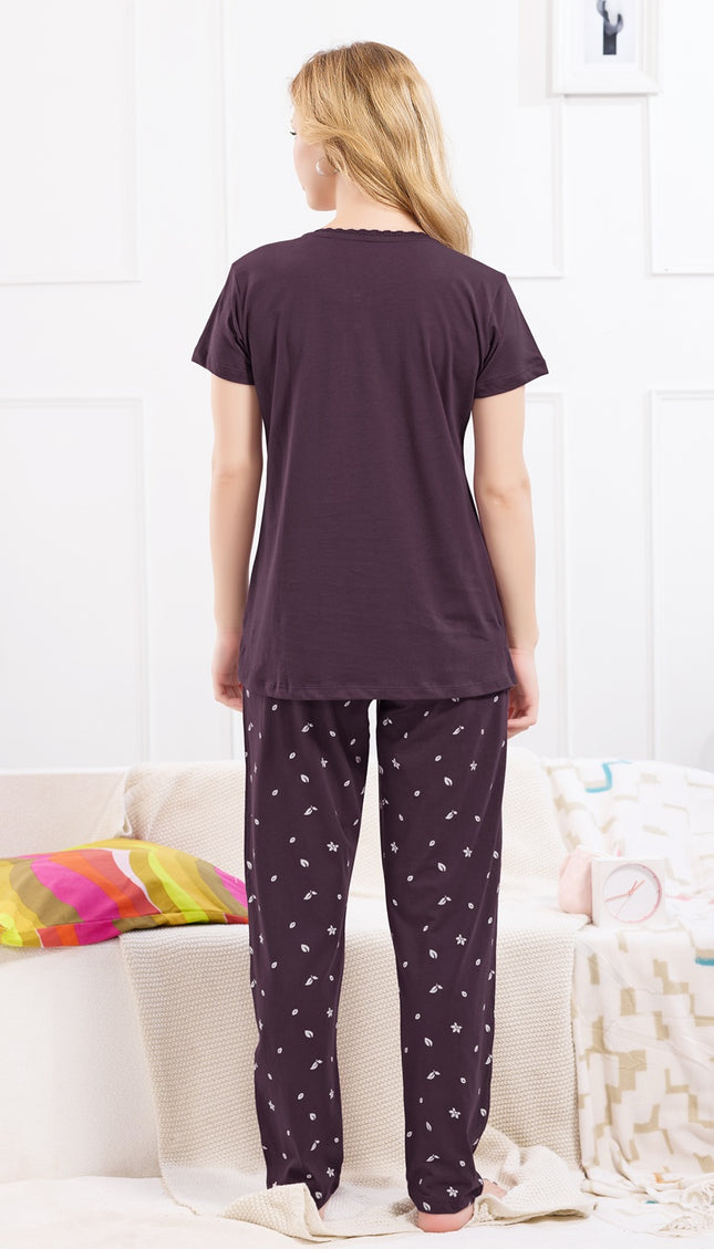 Womens Cotton Printed Night Suit Set