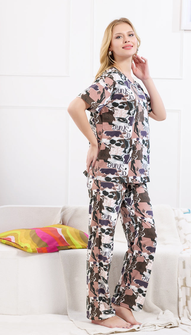Womens Cotton Printed Co-Ord Set