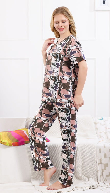 Womens Cotton Printed Co-Ord Set