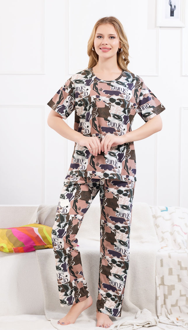 Womens Cotton Printed Co-Ord Set