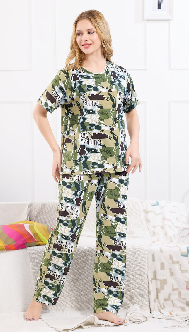 Womens Cotton Printed Co-Ord Set