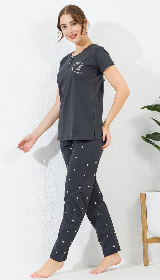 Women’s Cotton Printed Night Suit Set