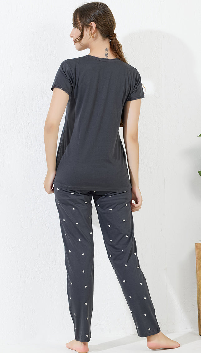 Women’s Cotton Printed Night Suit Set