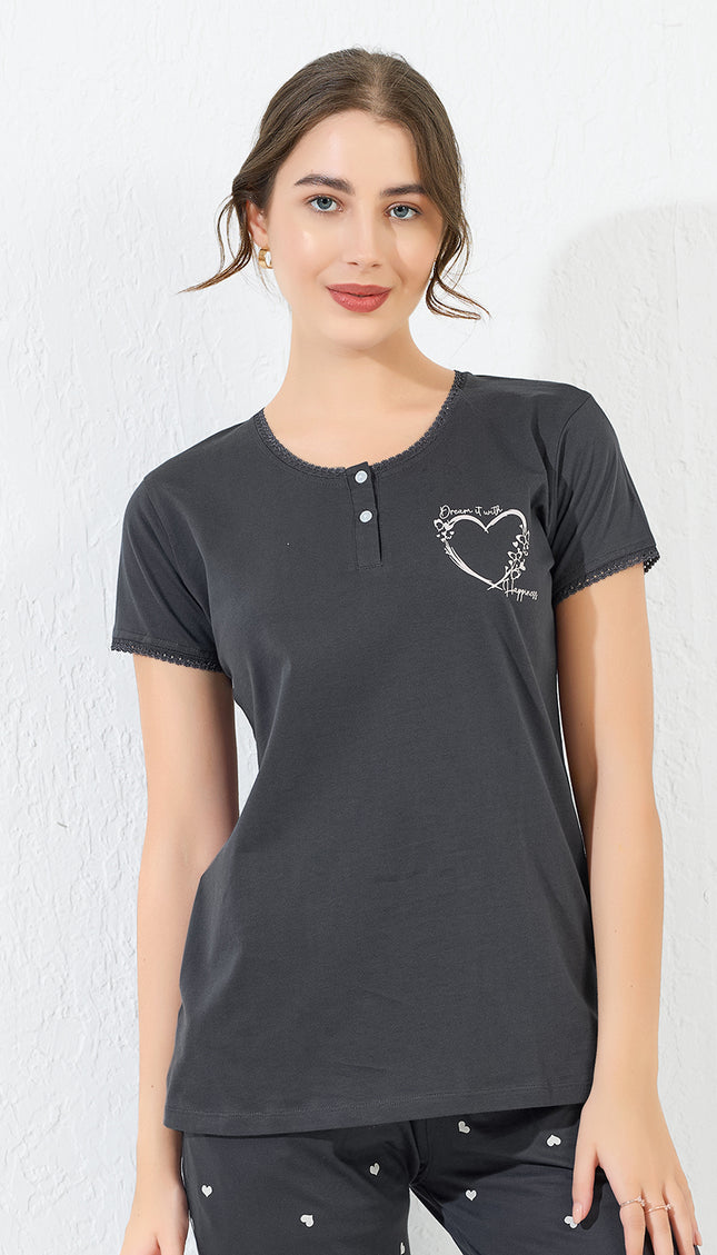 Women’s Cotton Printed Night Suit Set