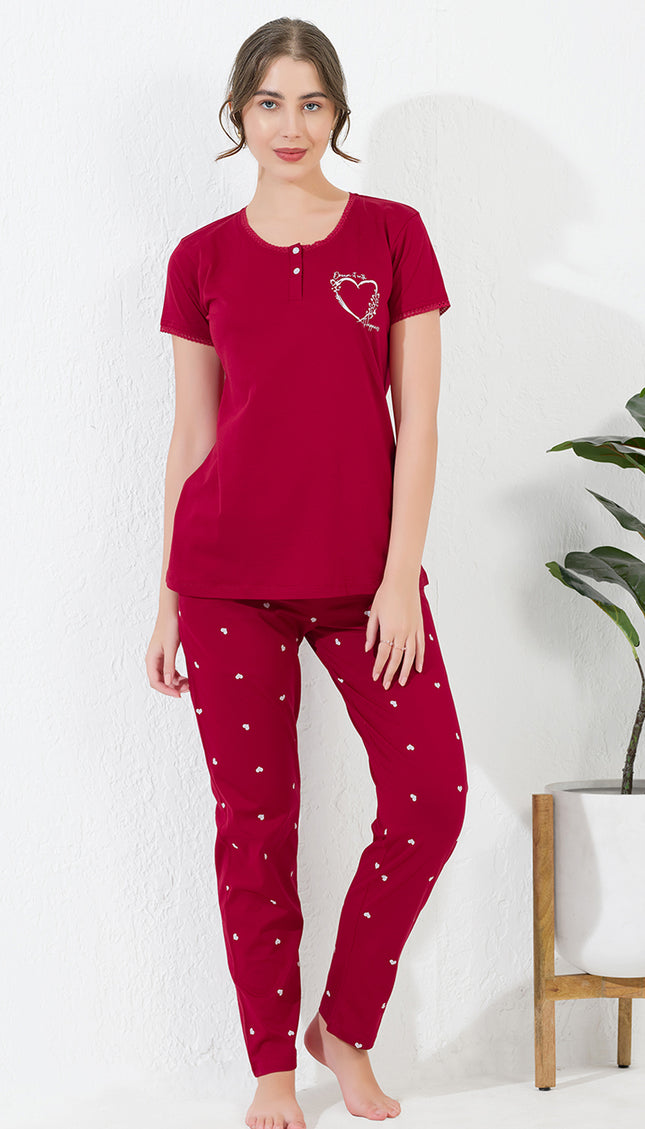 Women’s Cotton Printed Night Suit Set