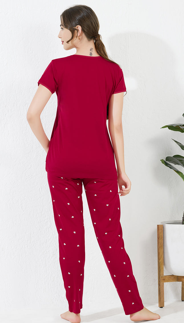 Women’s Cotton Printed Night Suit Set