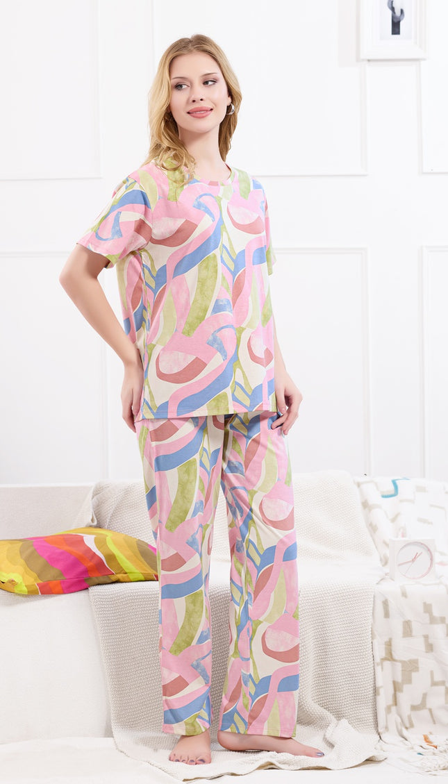 Womens Cotton Printed Co-Ord Set