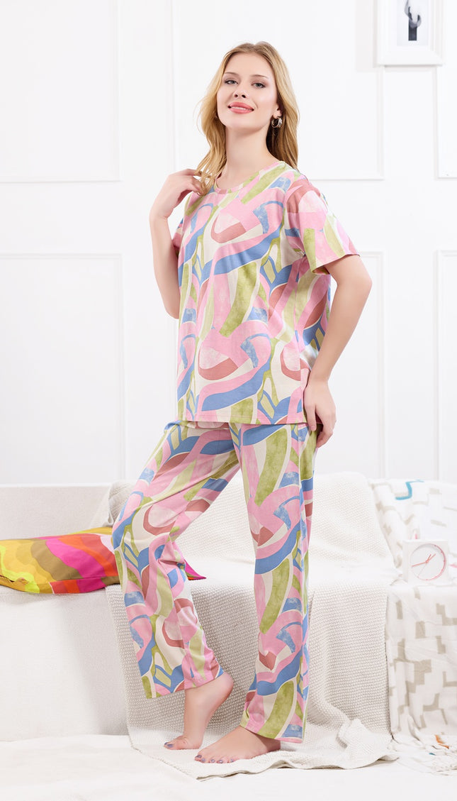 Womens Cotton Printed Co-Ord Set