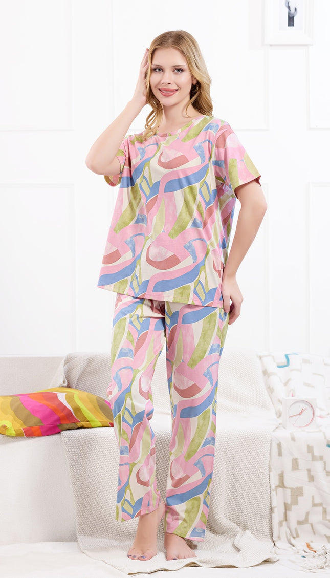 Womens Cotton Printed Co-Ord Set