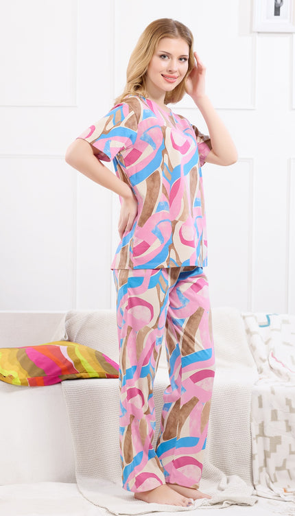 Womens Cotton Printed Co-Ord Set
