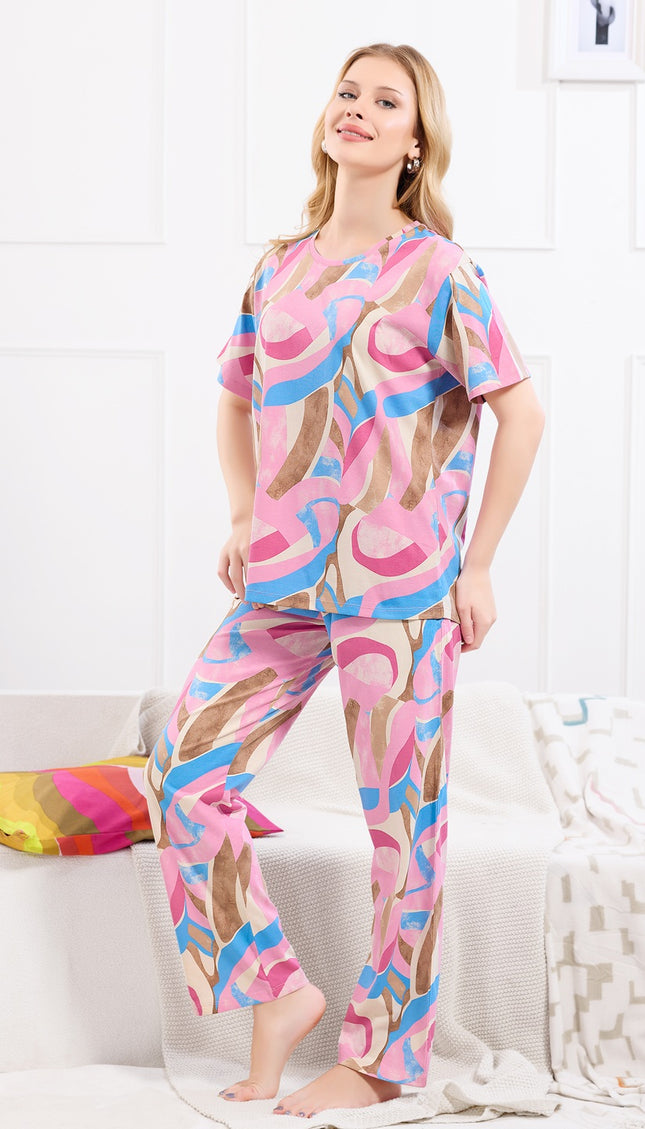 Womens Cotton Printed Co-Ord Set
