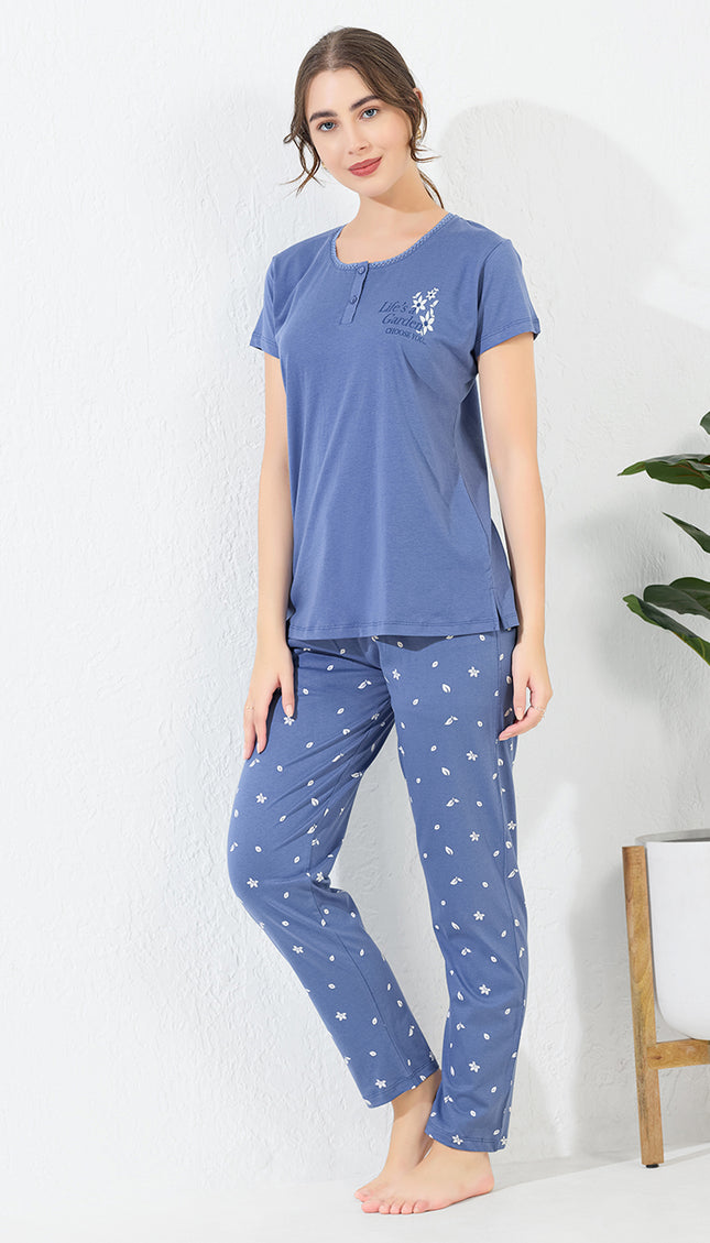 Women’s Cotton Printed Night Suit Set