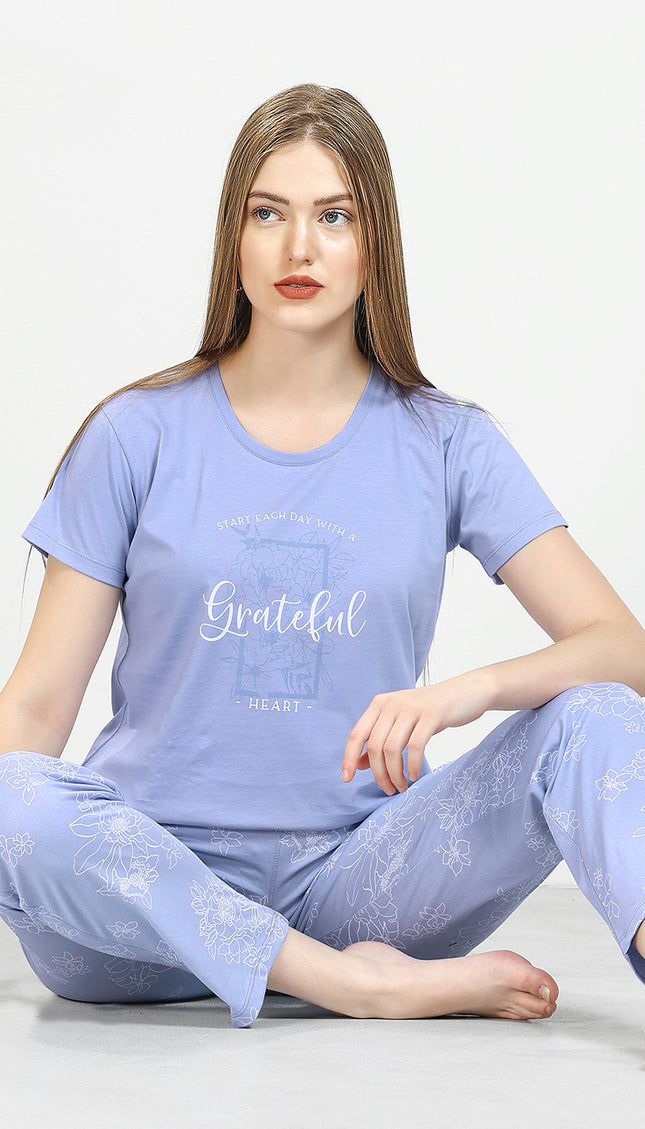 Women’s Cotton Printed Night Suit Set