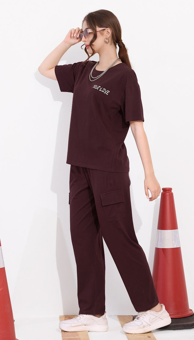 Womens Cotton Printed Night Suit Set