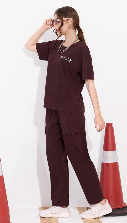 Womens Cotton Printed Night Suit Set