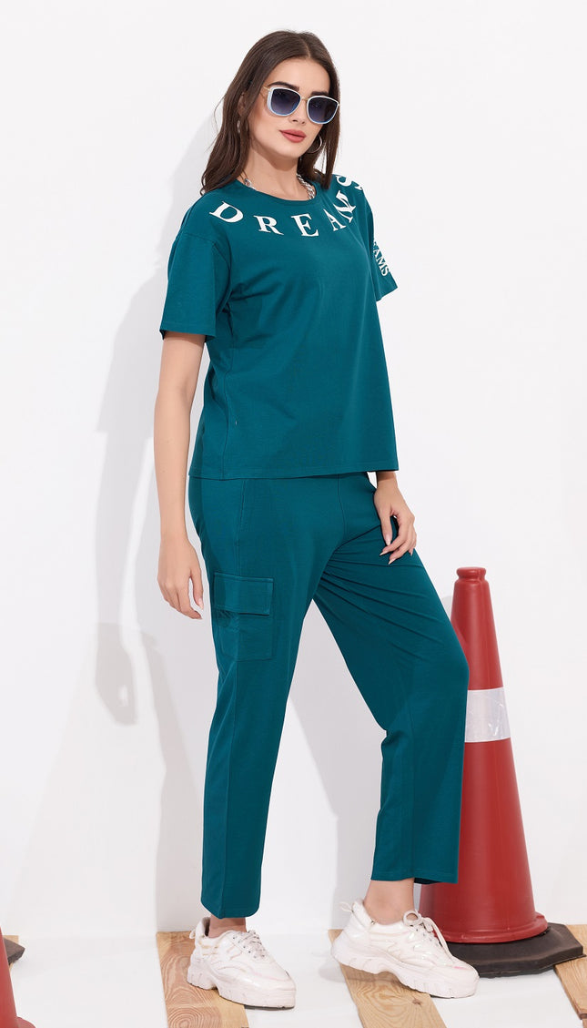 Womens Cotton Printed Night Suit Set