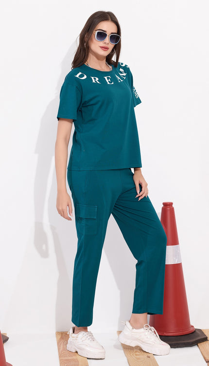 Womens Cotton Printed Night Suit Set