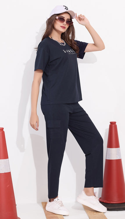 Womens Cotton Printed Night Suit Set