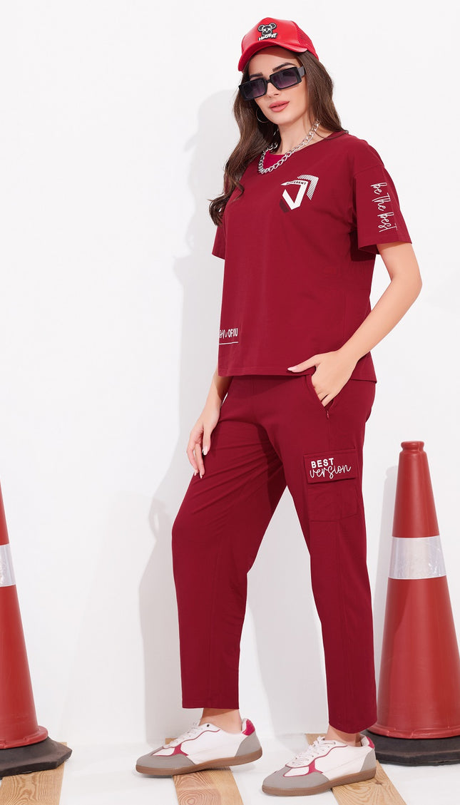 Womens Cotton Printed Night Suit Set