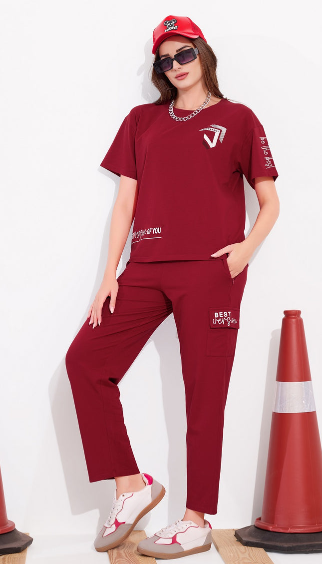 Womens Cotton Printed Night Suit Set