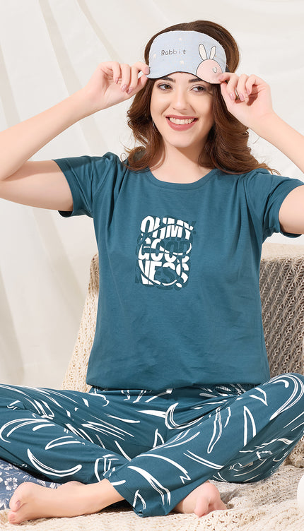 Women's Cotton Printed Night Suit Set