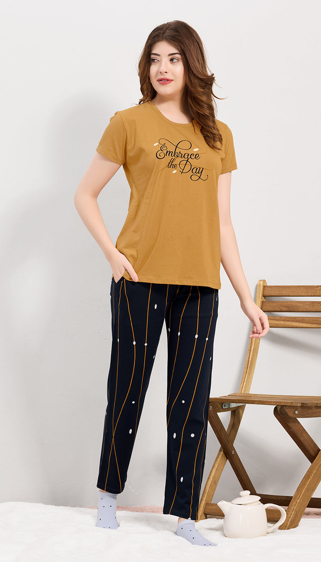 Women's Cotton Printed Night Suit Set