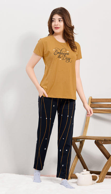 Women's Cotton Printed Night Suit Set
