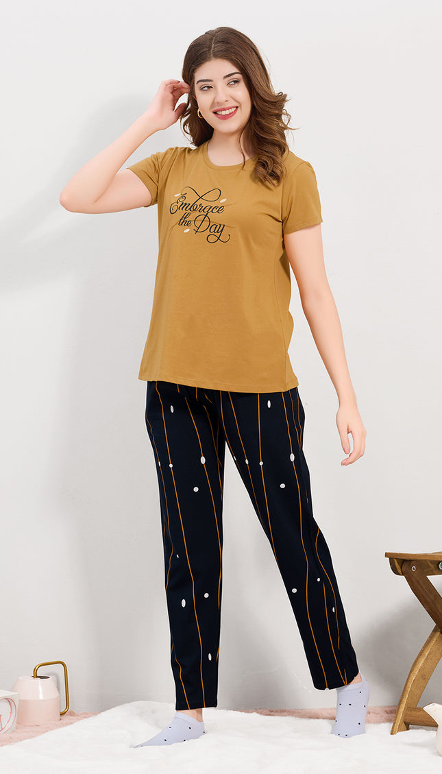 Women's Cotton Printed Night Suit Set