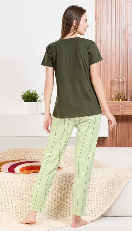 Women's Cotton Printed Night Suit Set