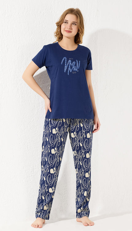 Women’s Cotton Printed Night Suit Set