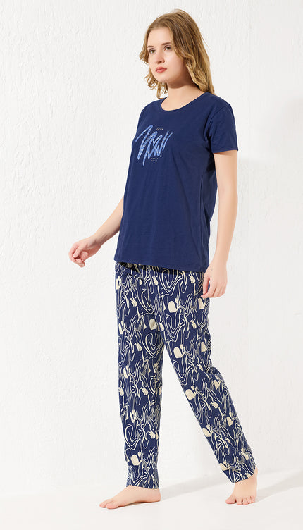 Women’s Cotton Printed Night Suit Set