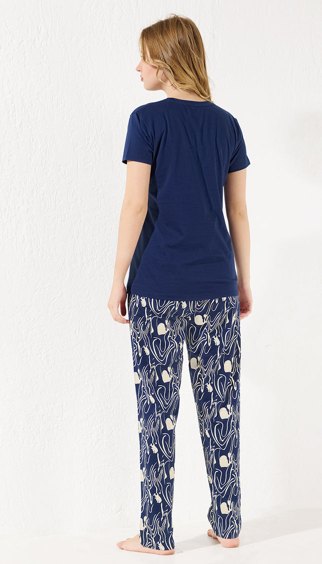 Women’s Cotton Printed Night Suit Set