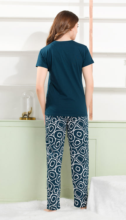 Women's Cotton Printed Night Suit Set