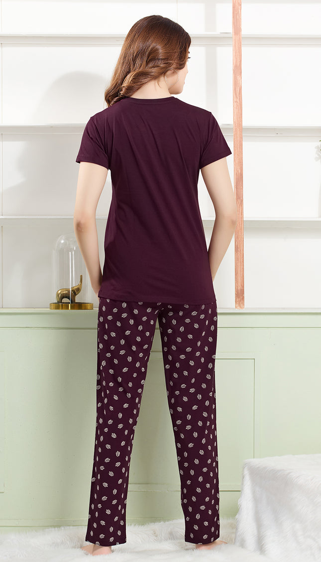 Women's Cotton Printed Night Suit Set