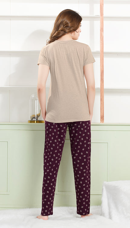 Women's Cotton Printed Night Suit Set