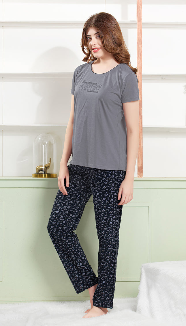 Women's Cotton Printed Night Suit Set