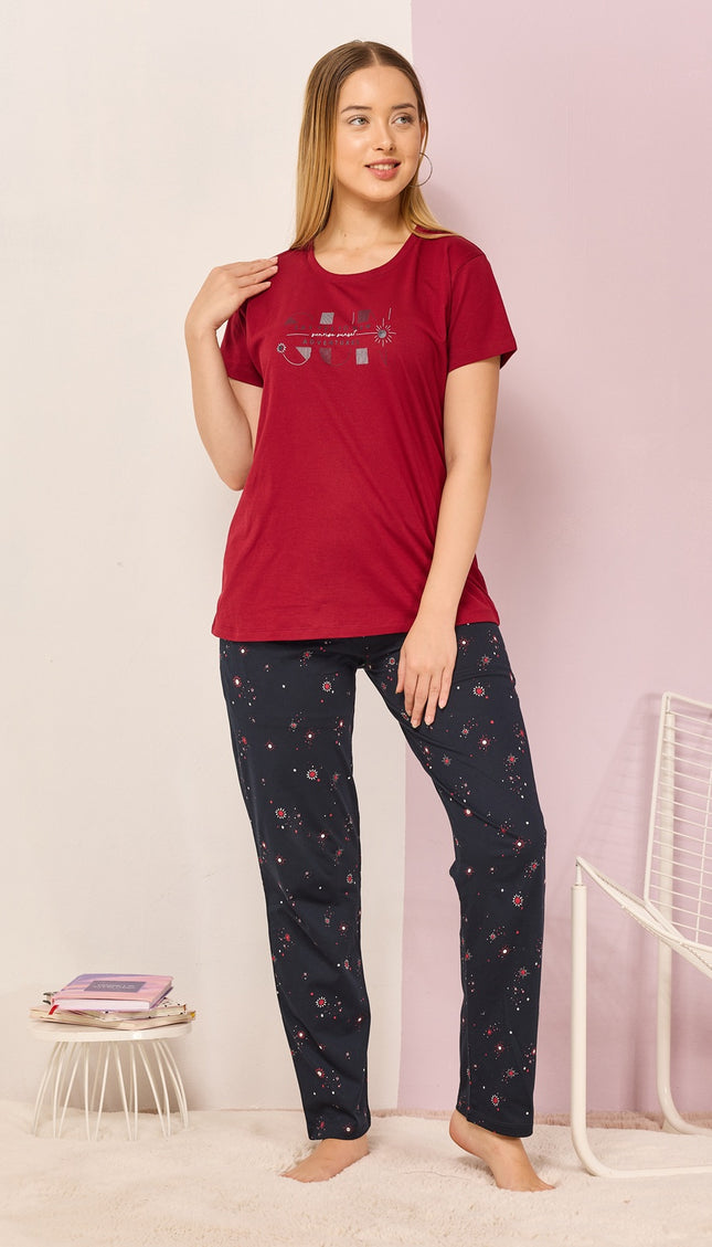 Women’s Cotton Printed Night Suit Set