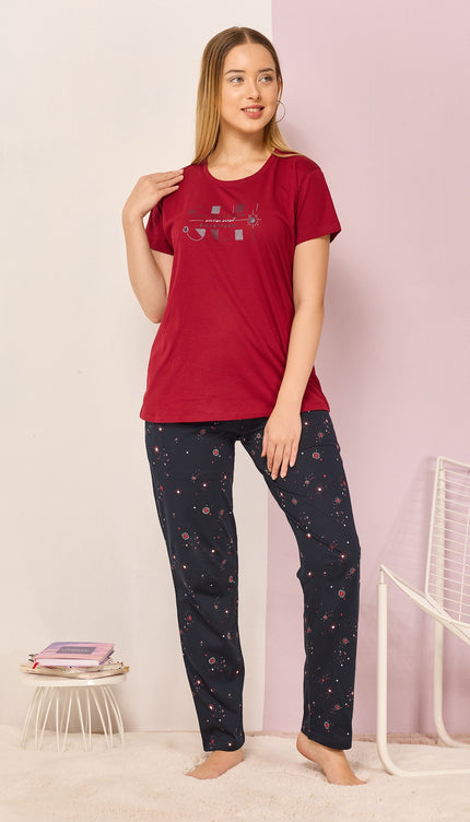 Women’s Cotton Printed Night Suit Set