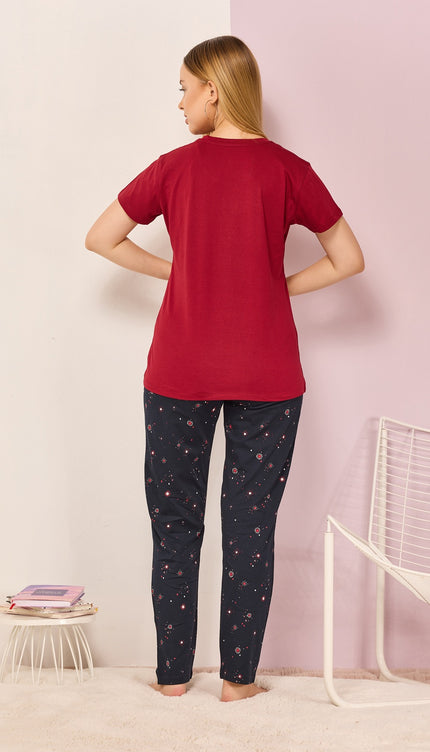 Women’s Cotton Printed Night Suit Set