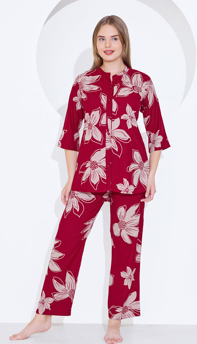 Womens Cotton Printed Co-Ord Set