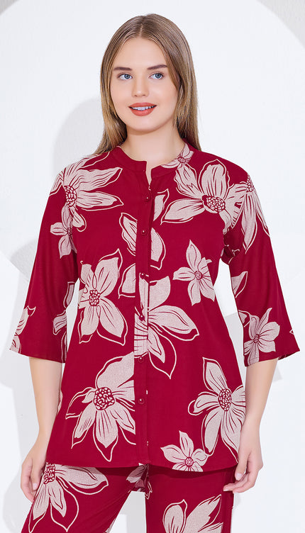 Womens Cotton Printed Co-Ord Set