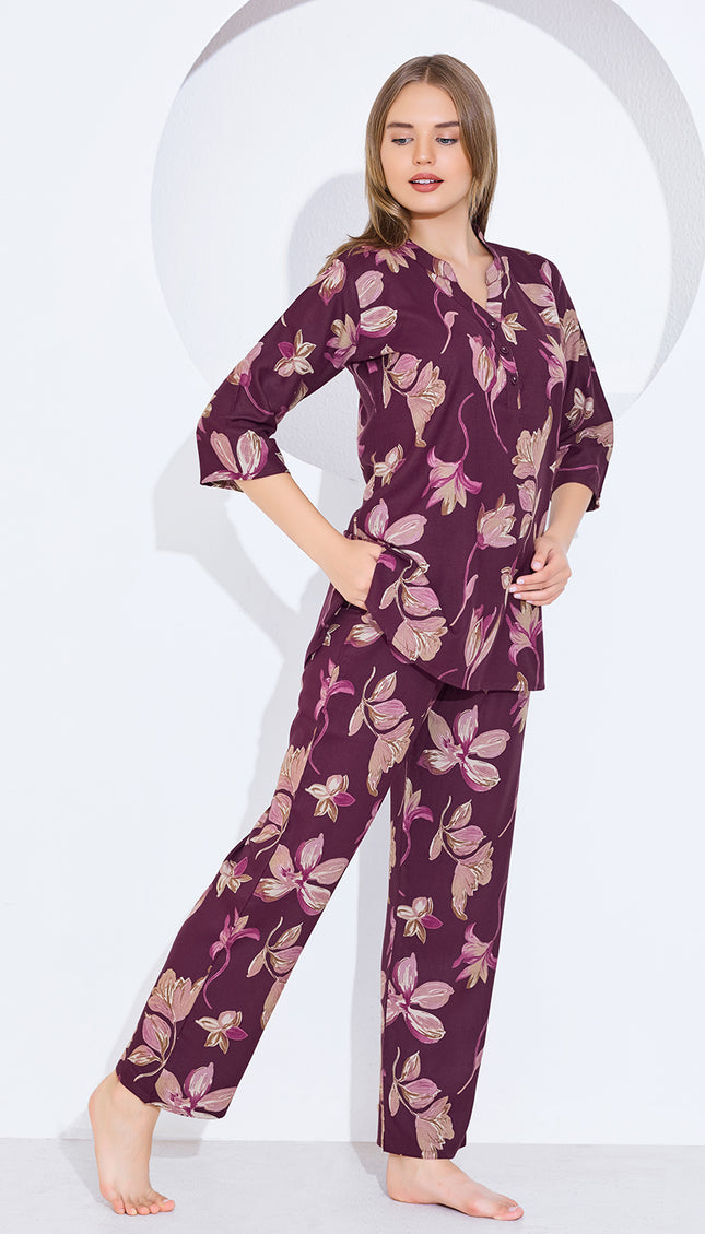 Womens Cotton Printed Co-Ord Set