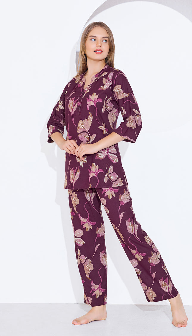 Womens Cotton Printed Co-Ord Set