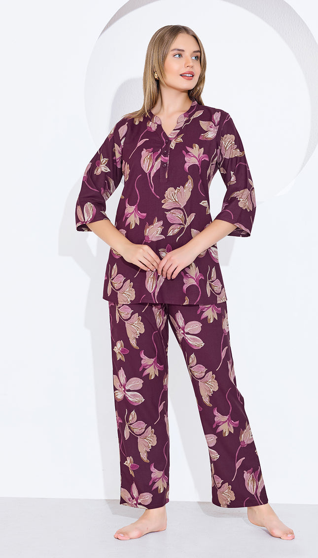 Womens Cotton Printed Co-Ord Set