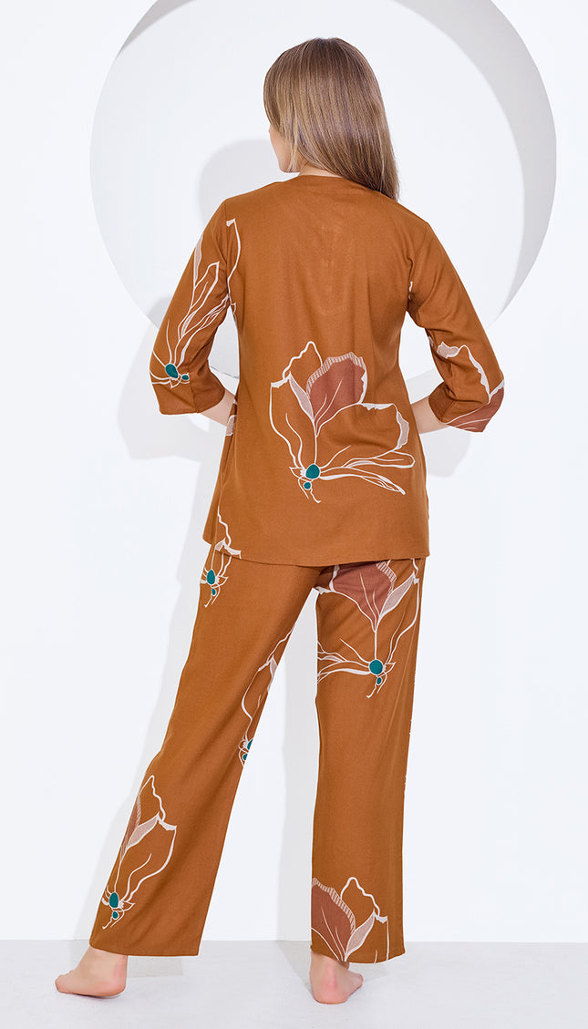 Womens Cotton Printed Co-Ord Set