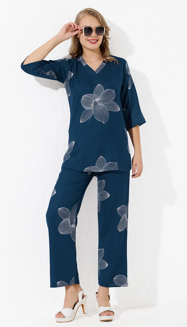 Womens Viscose Printed Co-Ord Set