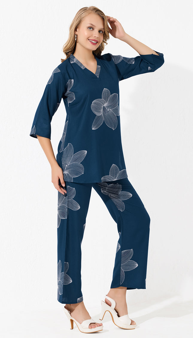 Womens Viscose Printed Co-Ord Set