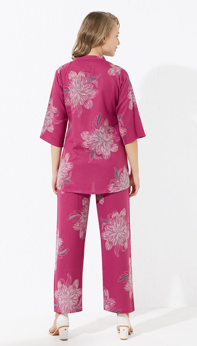 Womens Viscose Printed Co-Ord Set