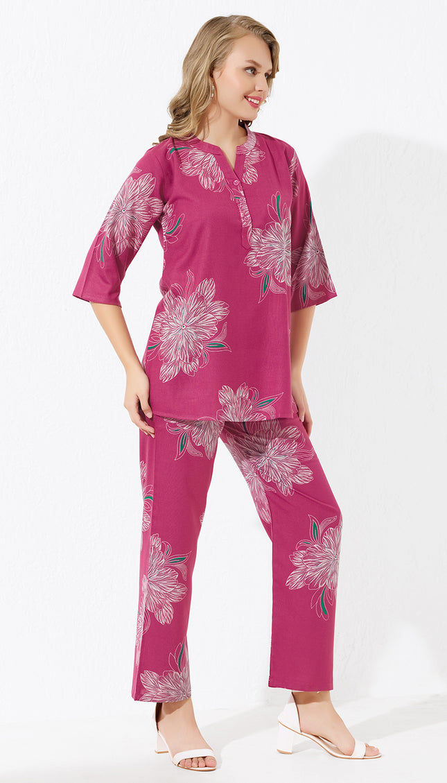 Womens Viscose Printed Co-Ord Set